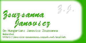 zsuzsanna janovicz business card